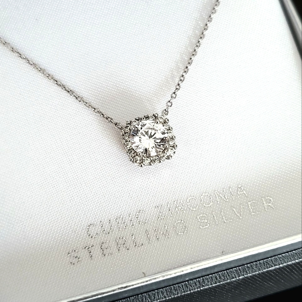 Primrose Cubic Zirconia Sterling Silver Necklace